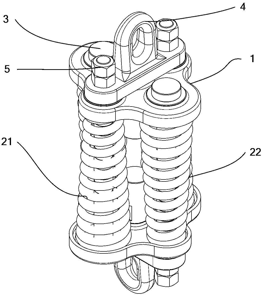 Conical helical spring buffer