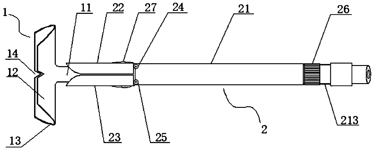 T-shaped drainage tube with growth factor coating and placing device thereof