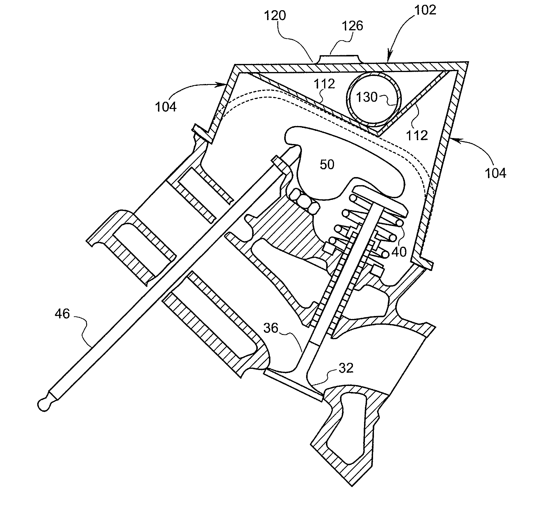 Valve cover housing for internal combustion engines