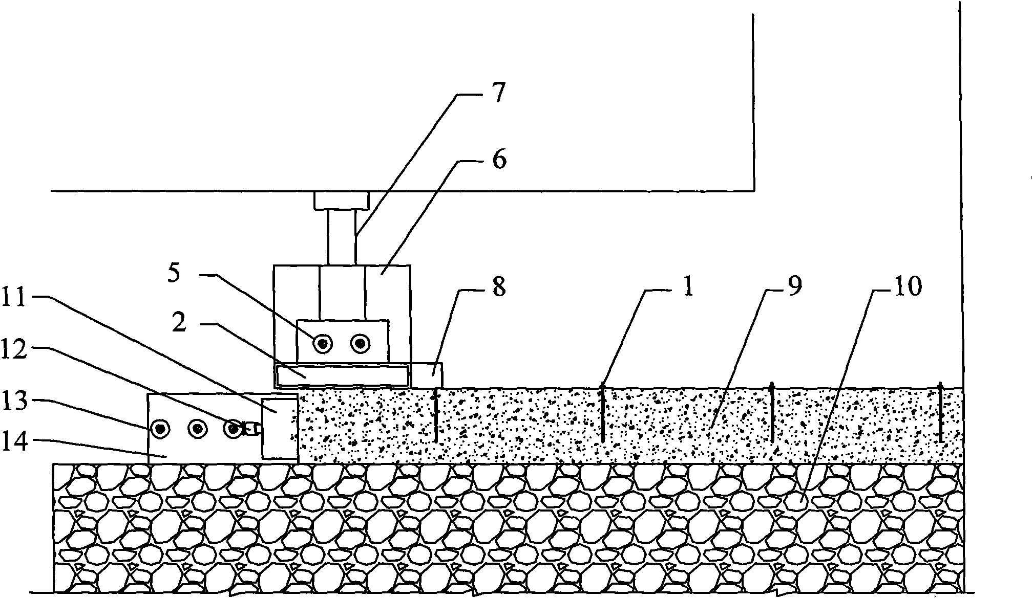 Road retained method for extrusion molding of waste rock