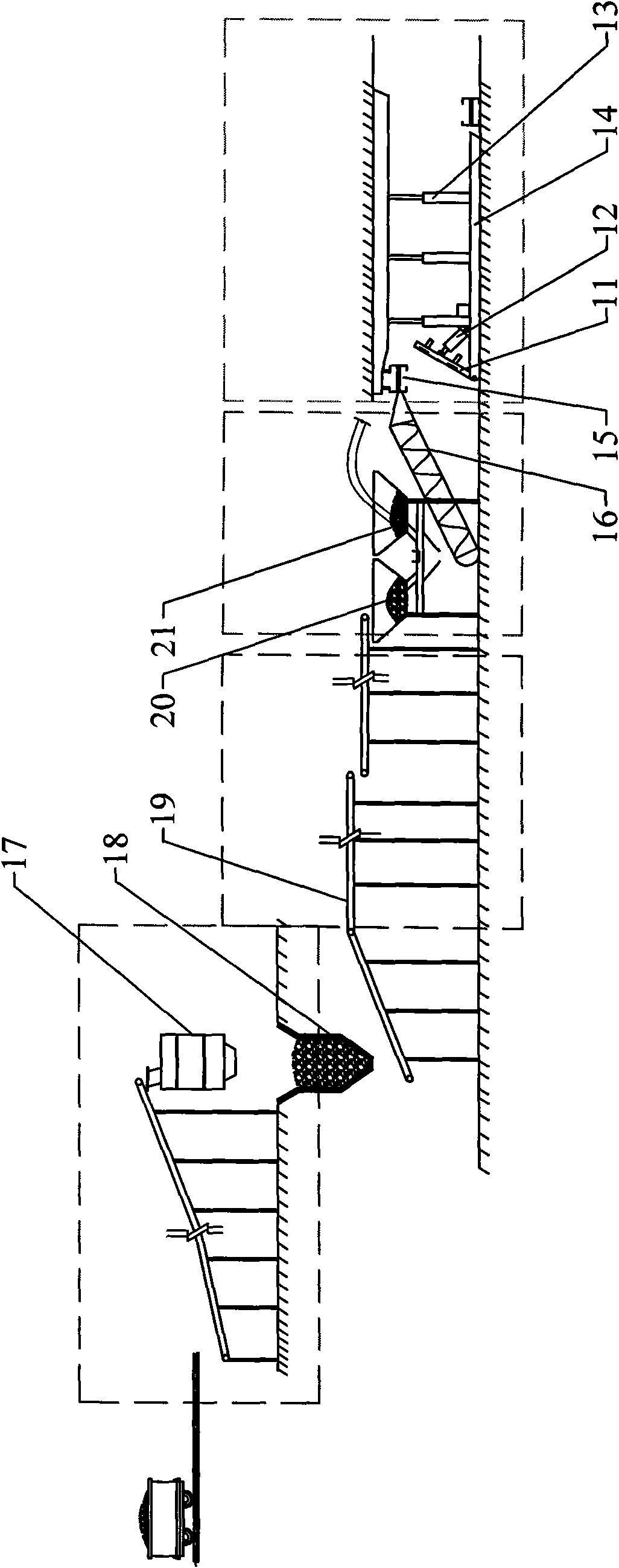 Road retained method for extrusion molding of waste rock