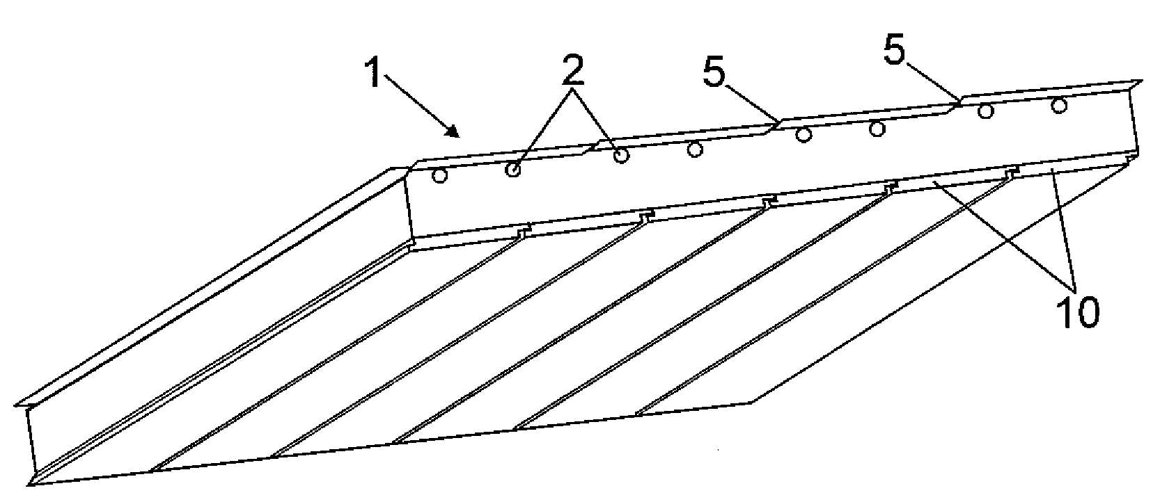 Cover panel for capturing solar energy