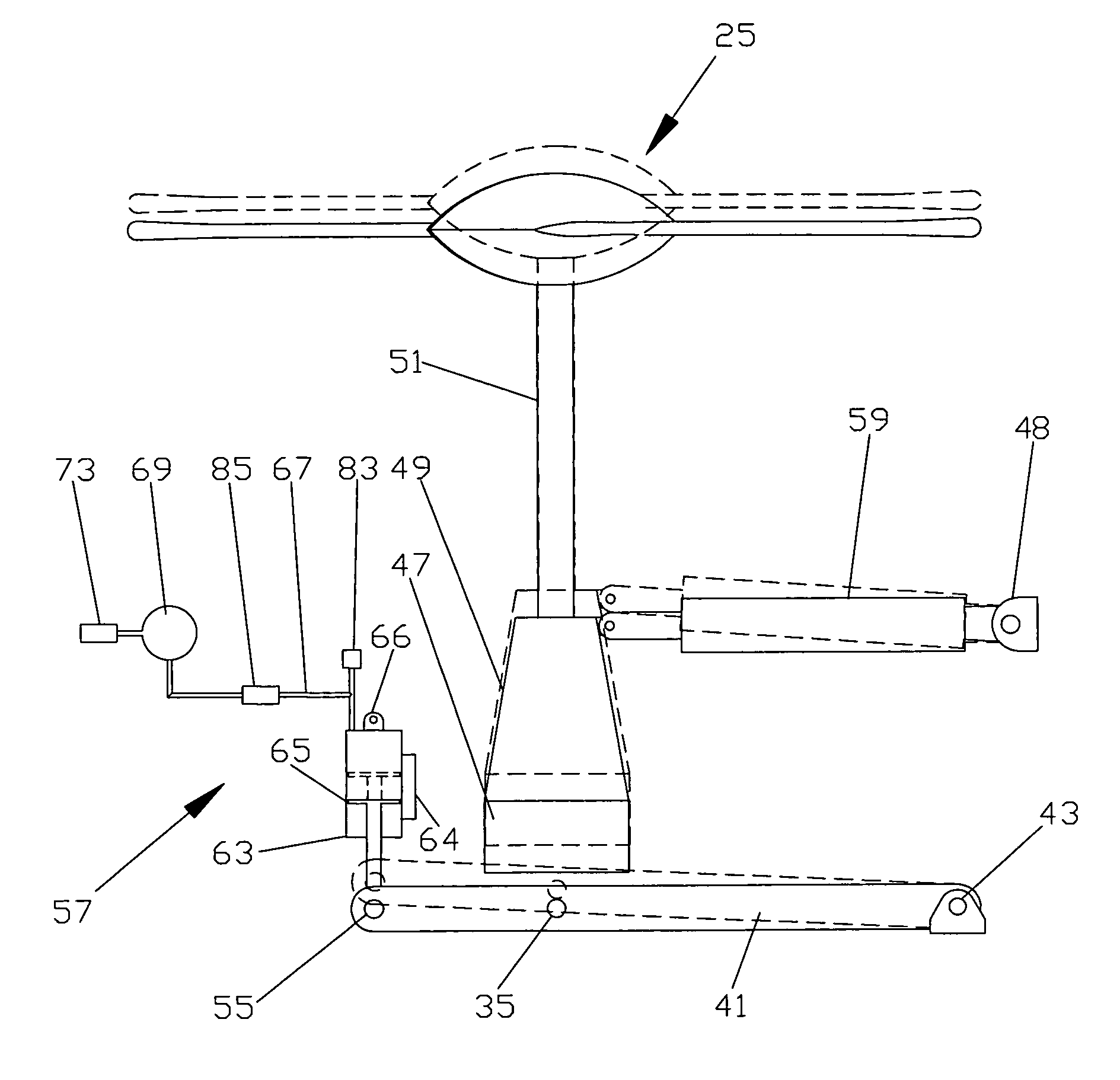 Aircraft with rotor vibration isolation