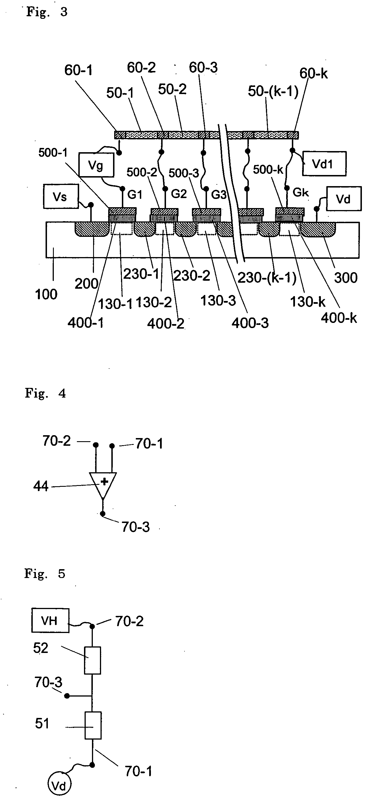 High voltage operating field effect transistor, bias circuit therefor and high voltage circuit thereof