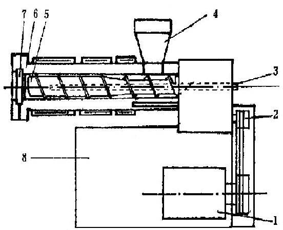 Technique for manufacturing high-strength encaustic tiles and extruding device thereof