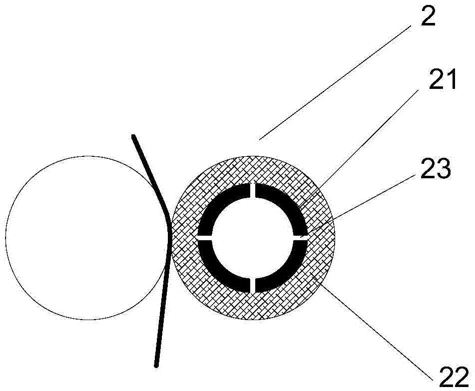 Continuous sealing structure of water-soluble film packaging machine