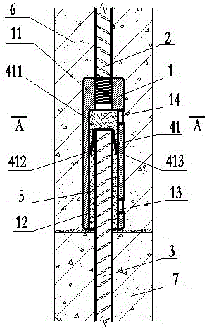 Sleeve connection device and construction method for lightning protection and grounding of structural steel bars in industrialized buildings