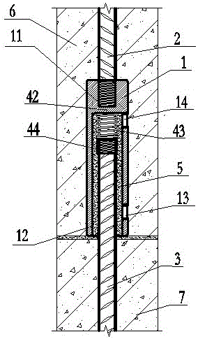 Sleeve connection device and construction method for lightning protection and grounding of structural steel bars in industrialized buildings