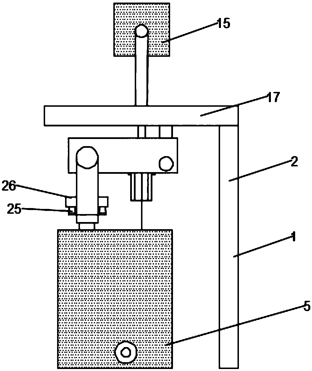 Surface treatment device used in automobile brake pad production process