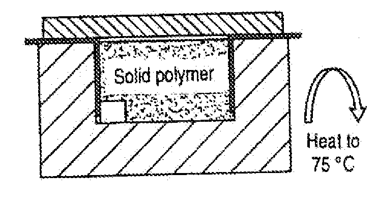 Producing a deformable system with a view to displacing an object enclosed in the latter