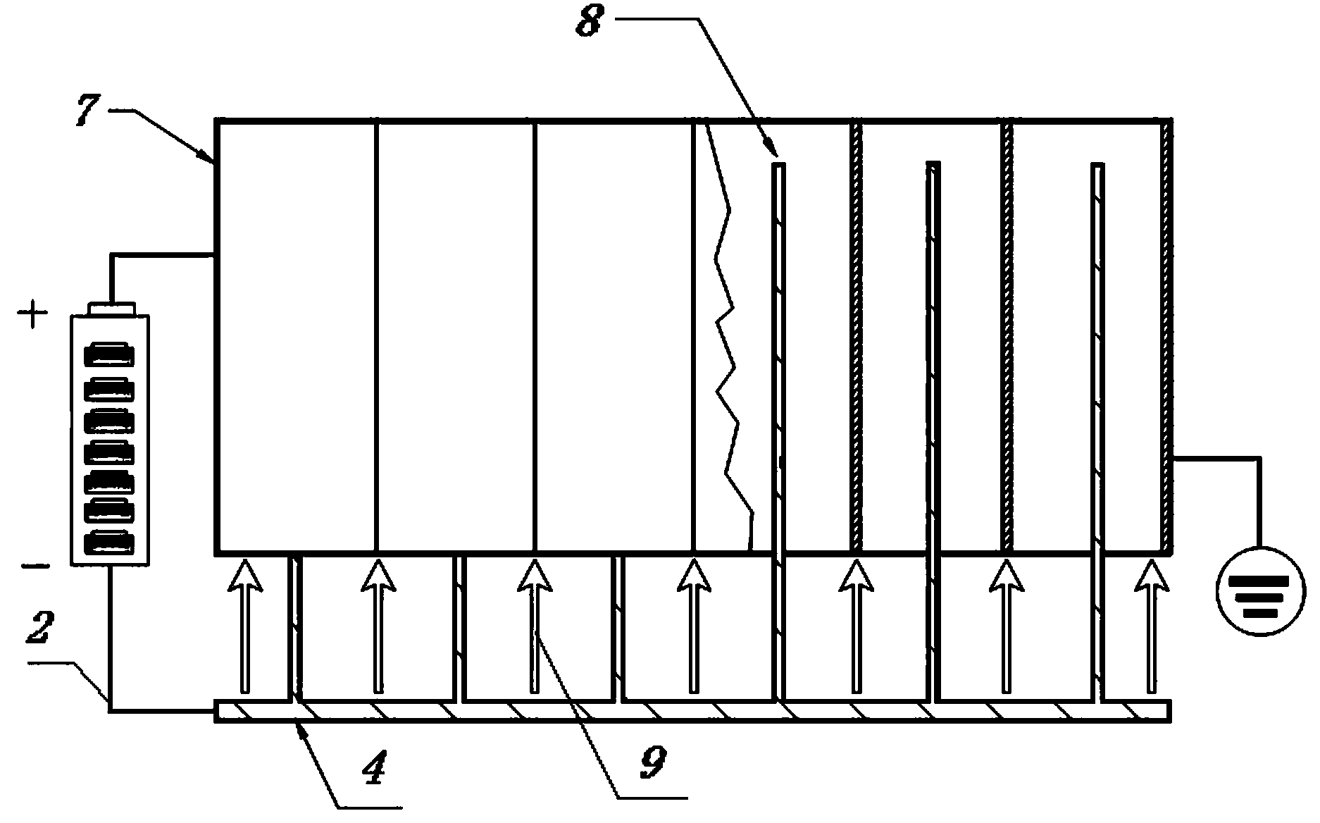 Device for reducing temperature of circulation water of cooling tower