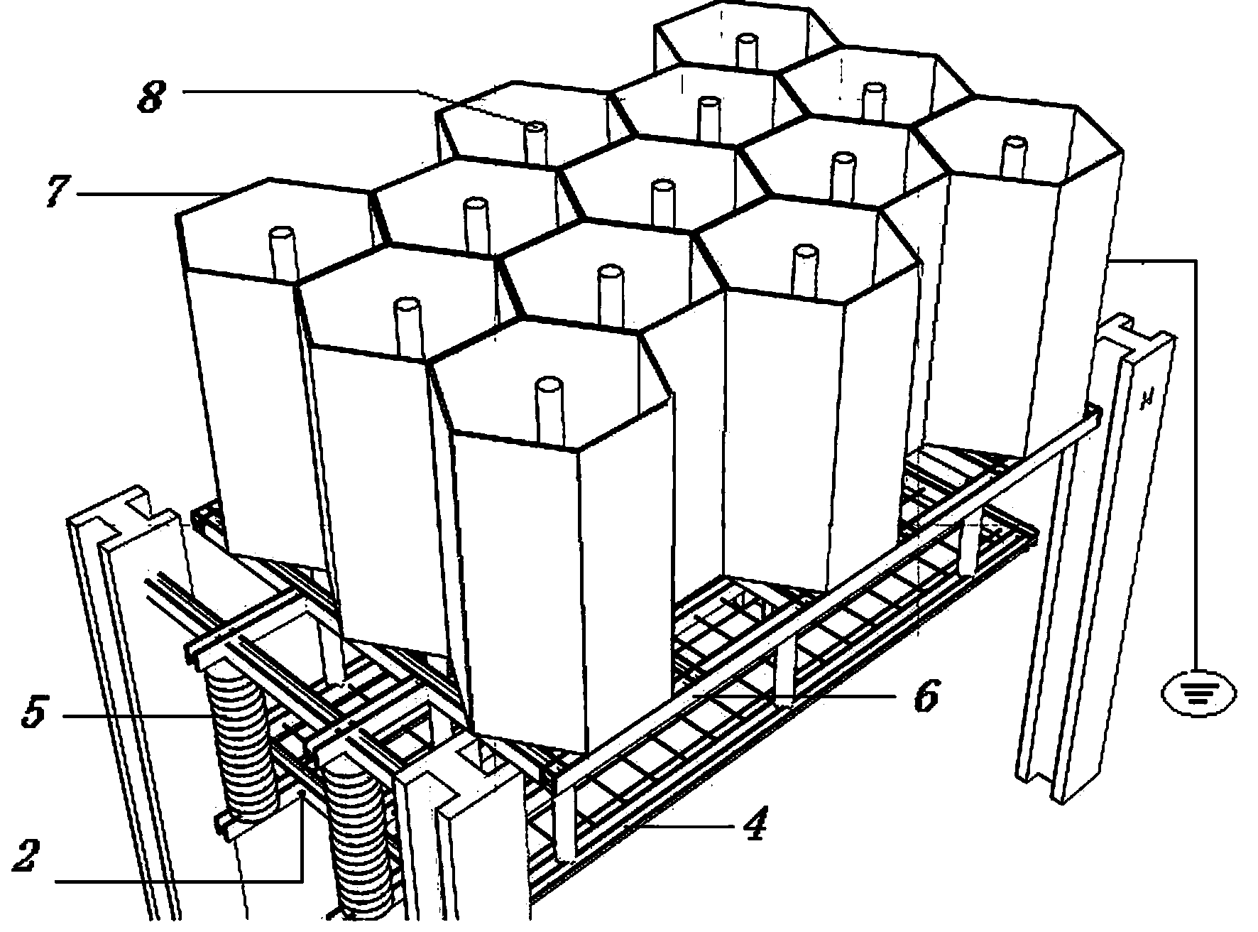 Device for reducing temperature of circulation water of cooling tower