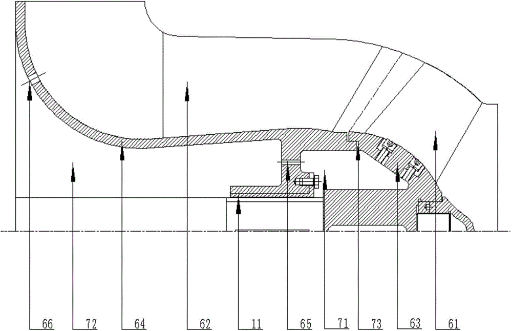 Transient hydraulic system capable of being adjusted under multiple working conditions