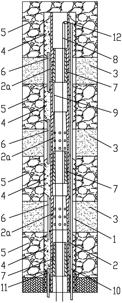 Multi-coal-seam slide sleeve isolating and separate layer fracturing device and multi-coal-seam slide sleeve isolating and separate layer fracturing method