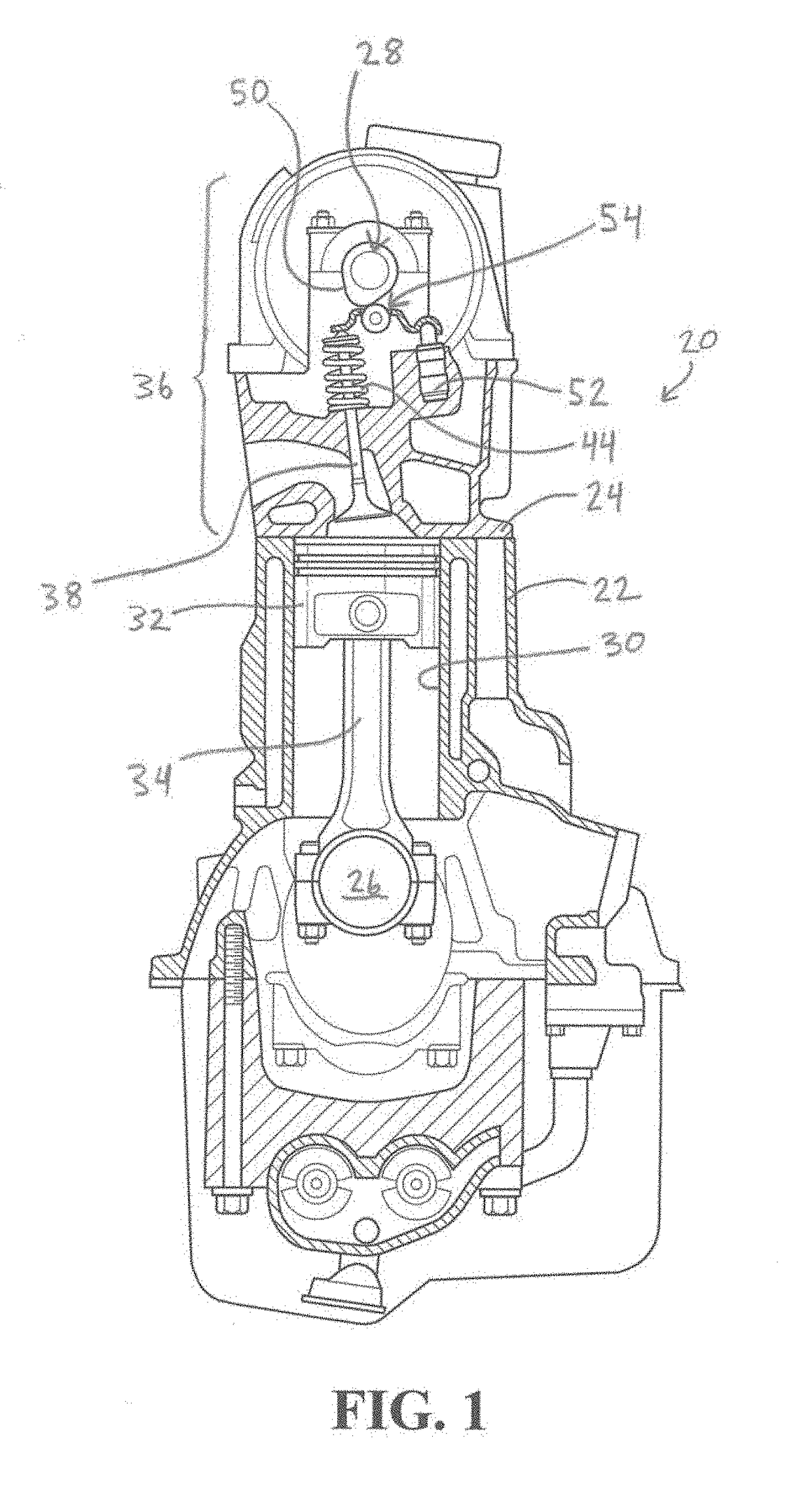 Finger follower assembly for use in a valvetrain of an internal combustion engine