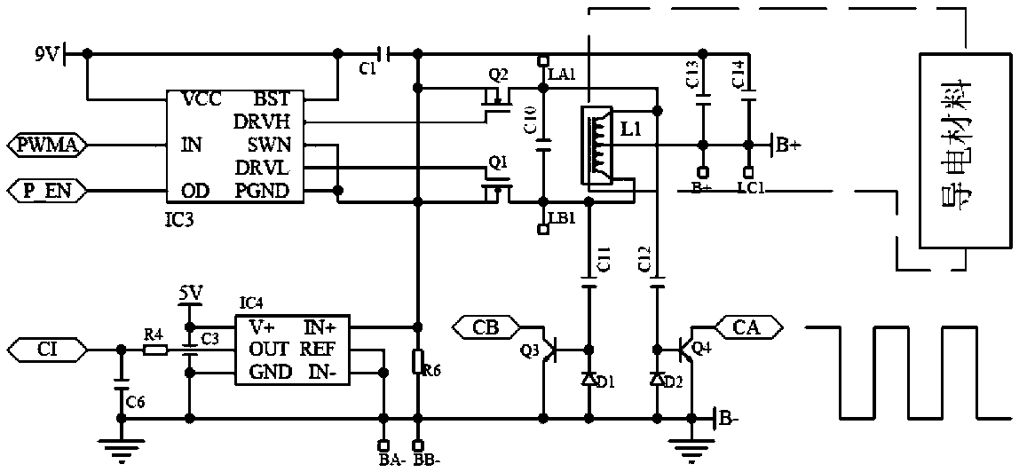 Electric heating method and electric heating driving circuit
