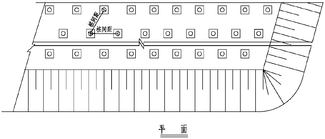 Foundation treatment method for living garbage deeply buried below roadbed