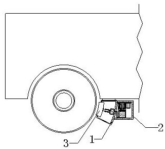 Logistics tractor brake device