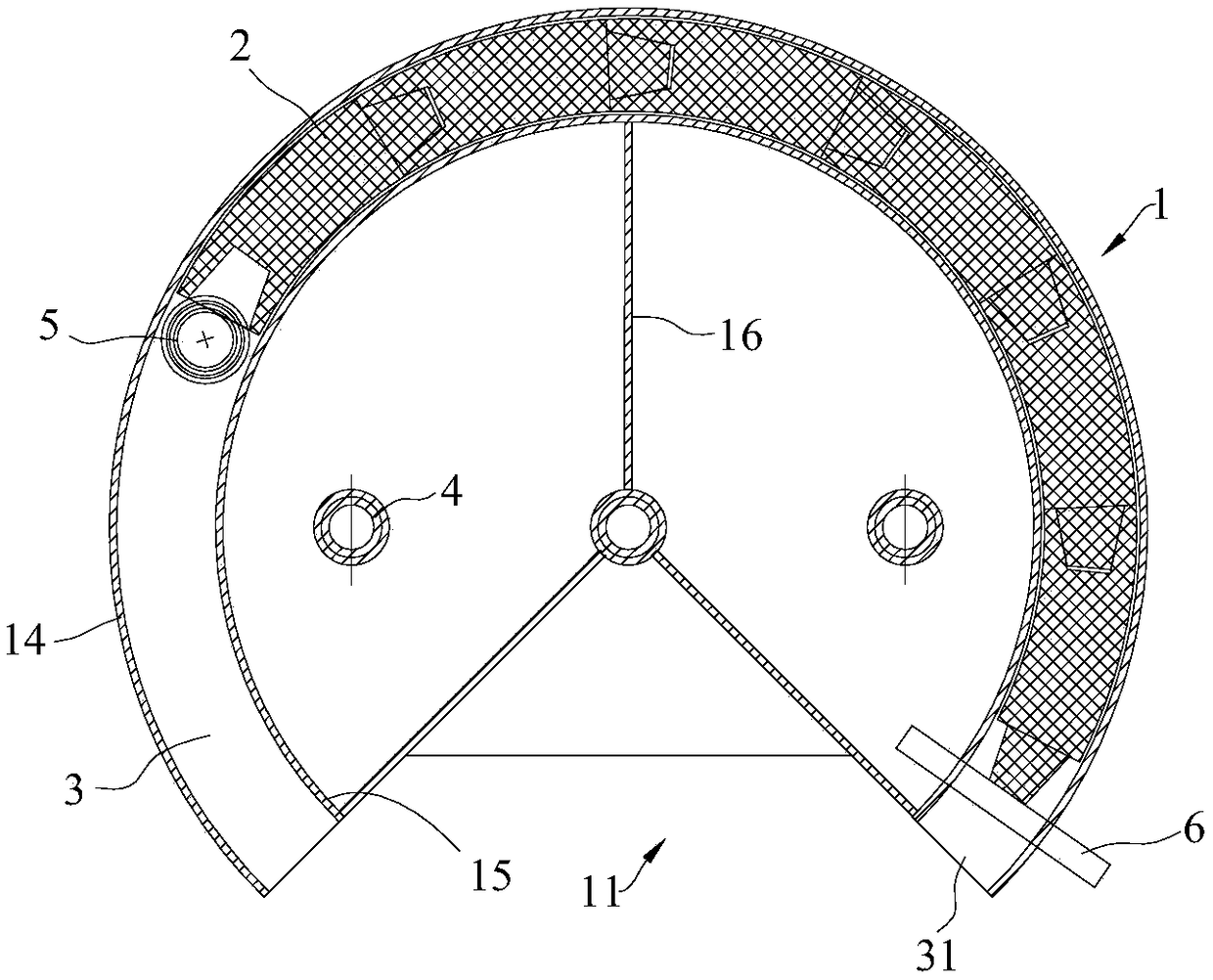 A circular dry wheel-rail lubrication system