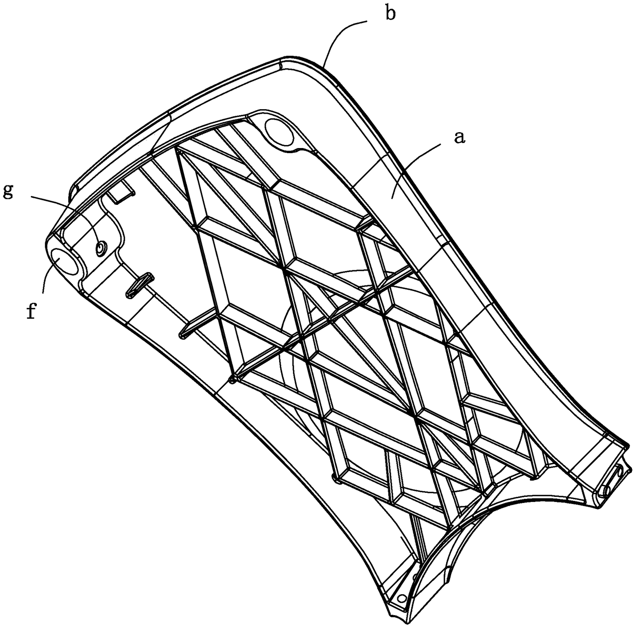 Inner and outer core pulling type injection molding mold and inner core pulling shaping structure