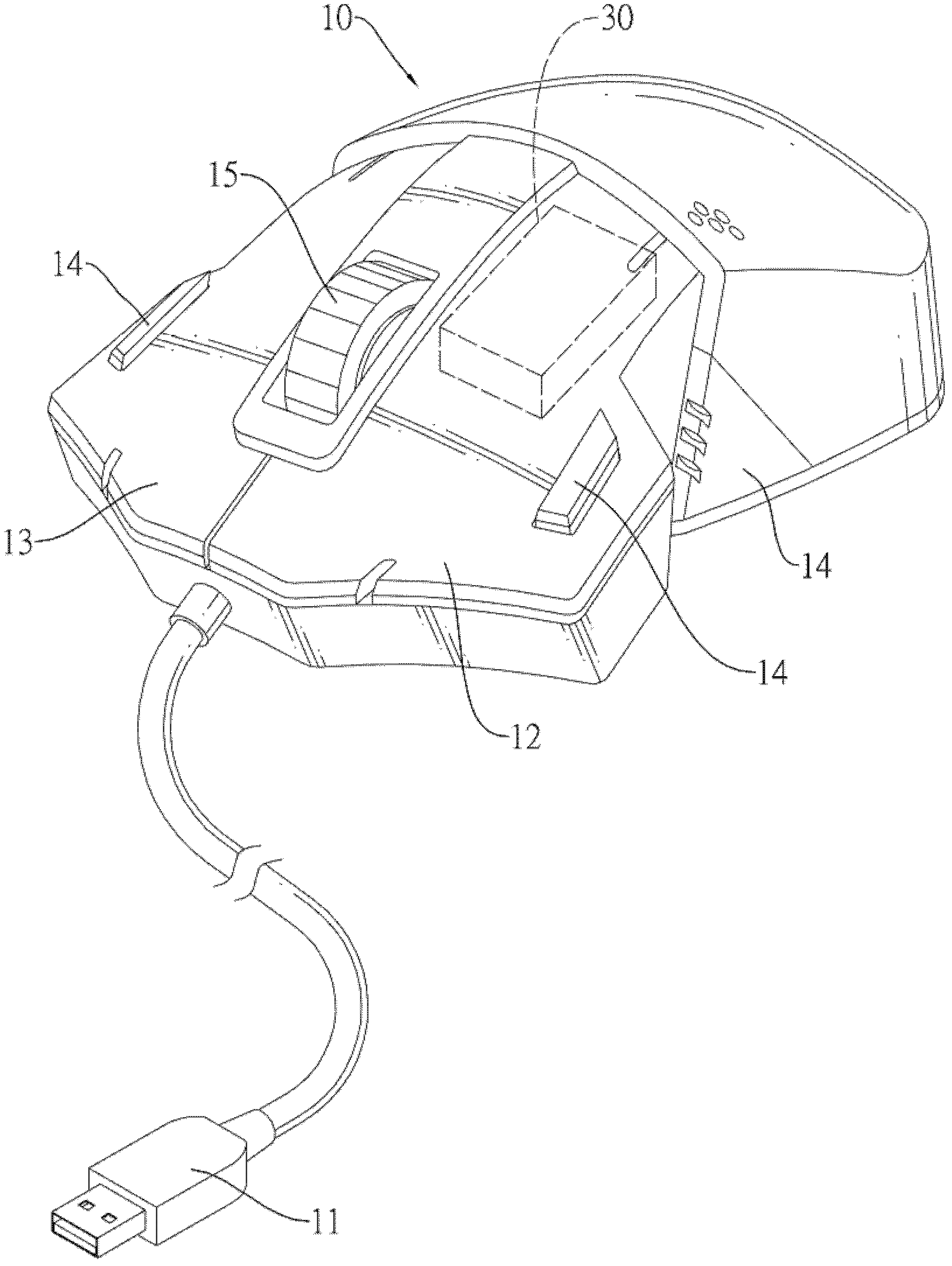 Multi-button mouse with multiple operating modes