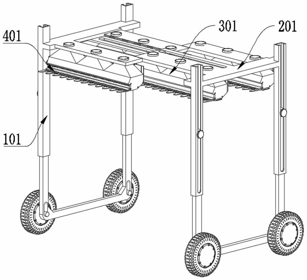 Tea picking equipment capable of picking tea leaves under different standards