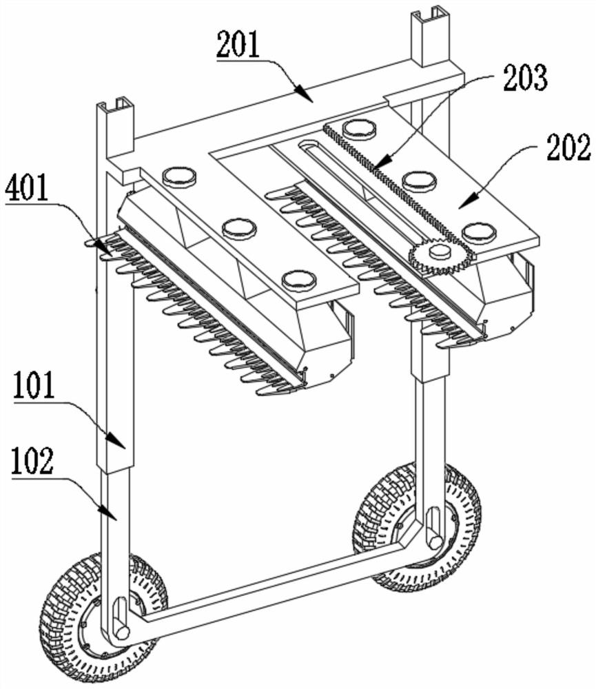 Tea picking equipment capable of picking tea leaves under different standards