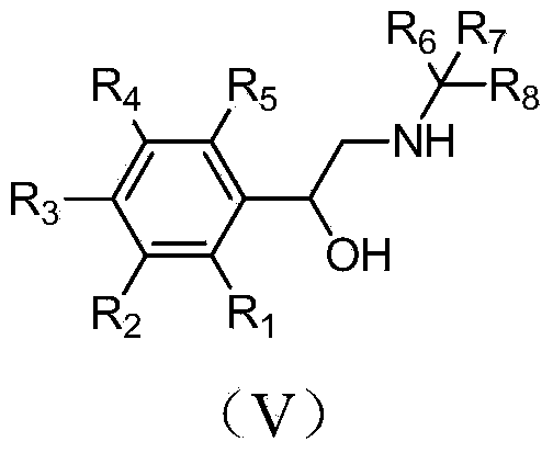 Synthetic method of deuterium-labeled phenylethanolamine beta receptor stimulants