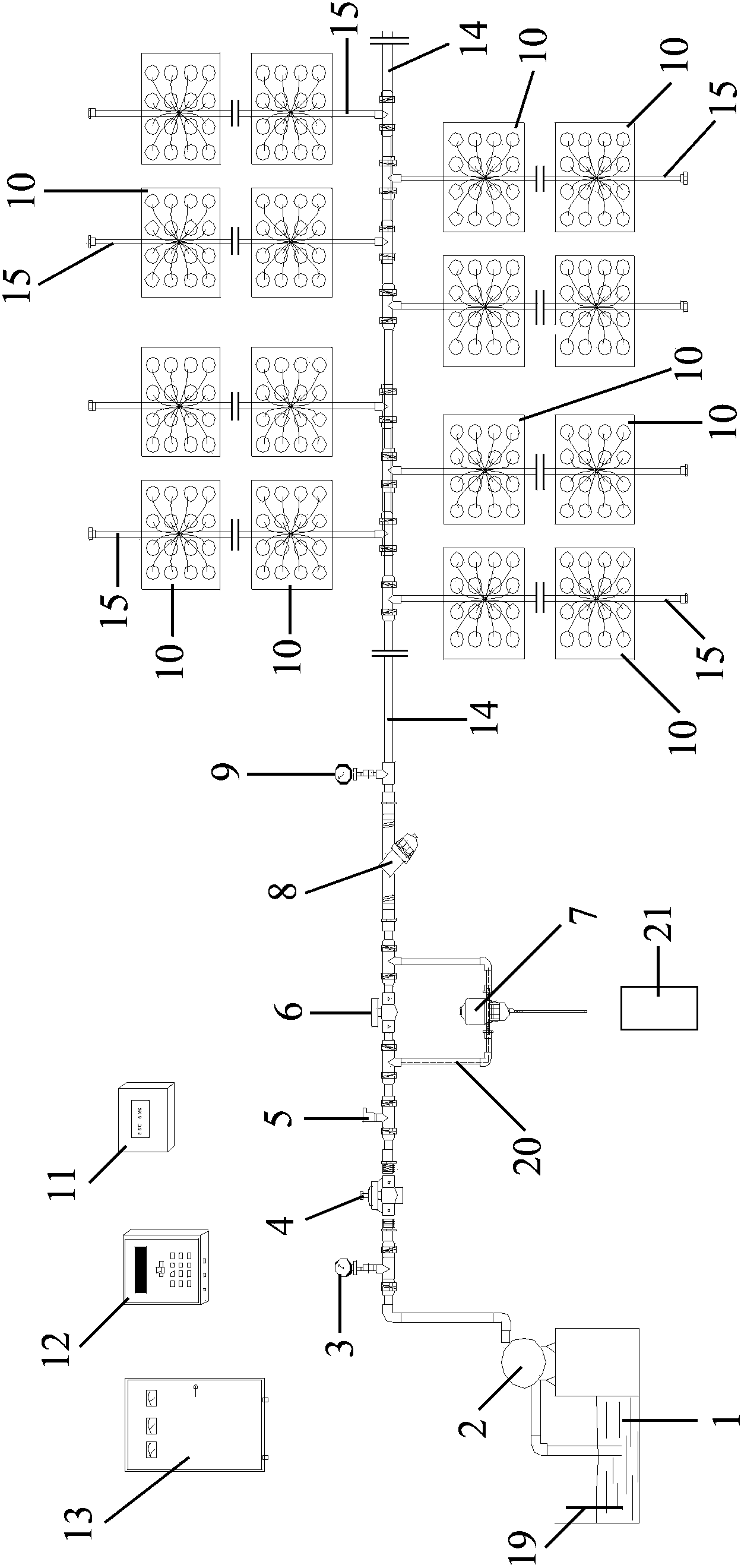 Dripping arrow irrigation automatic control system, manufacturing method of dripping arrow irrigation automatic control system and dripping arrow irrigation method