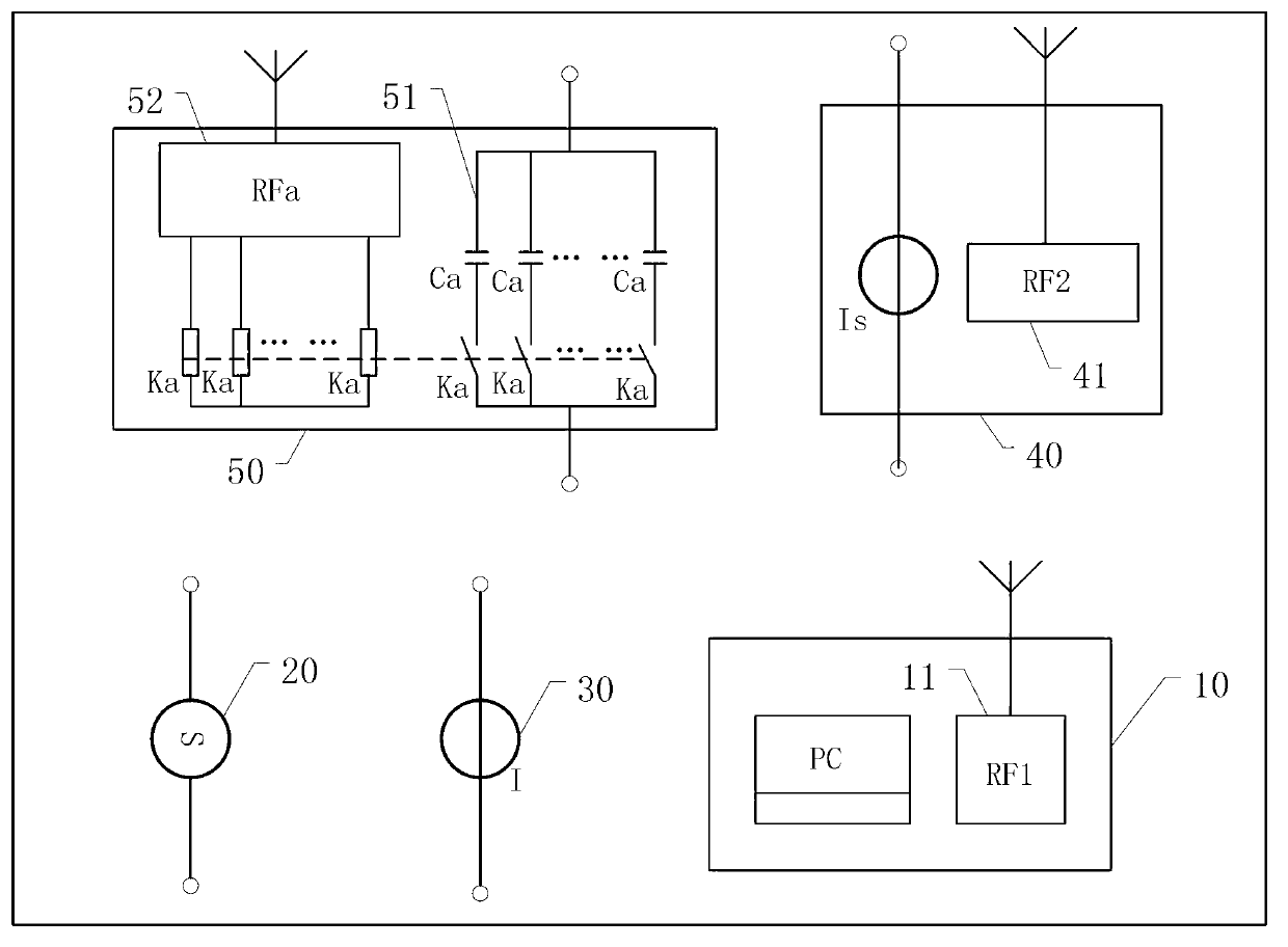 Measurement system of series compensation capacitor group