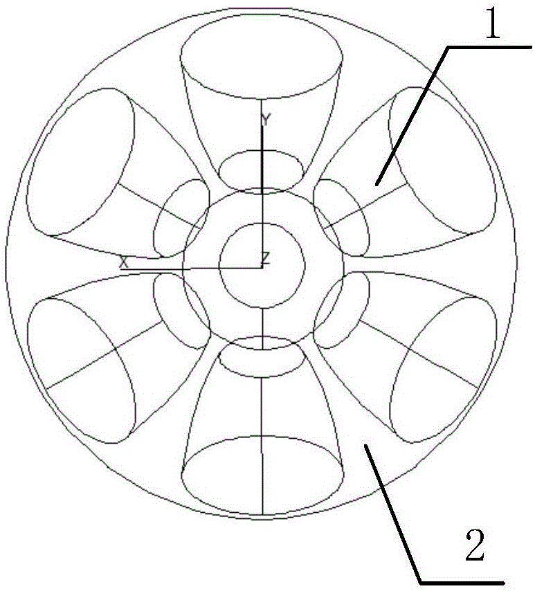 Angle diversity-type optical receiving antenna with filled compound parabolic condensers