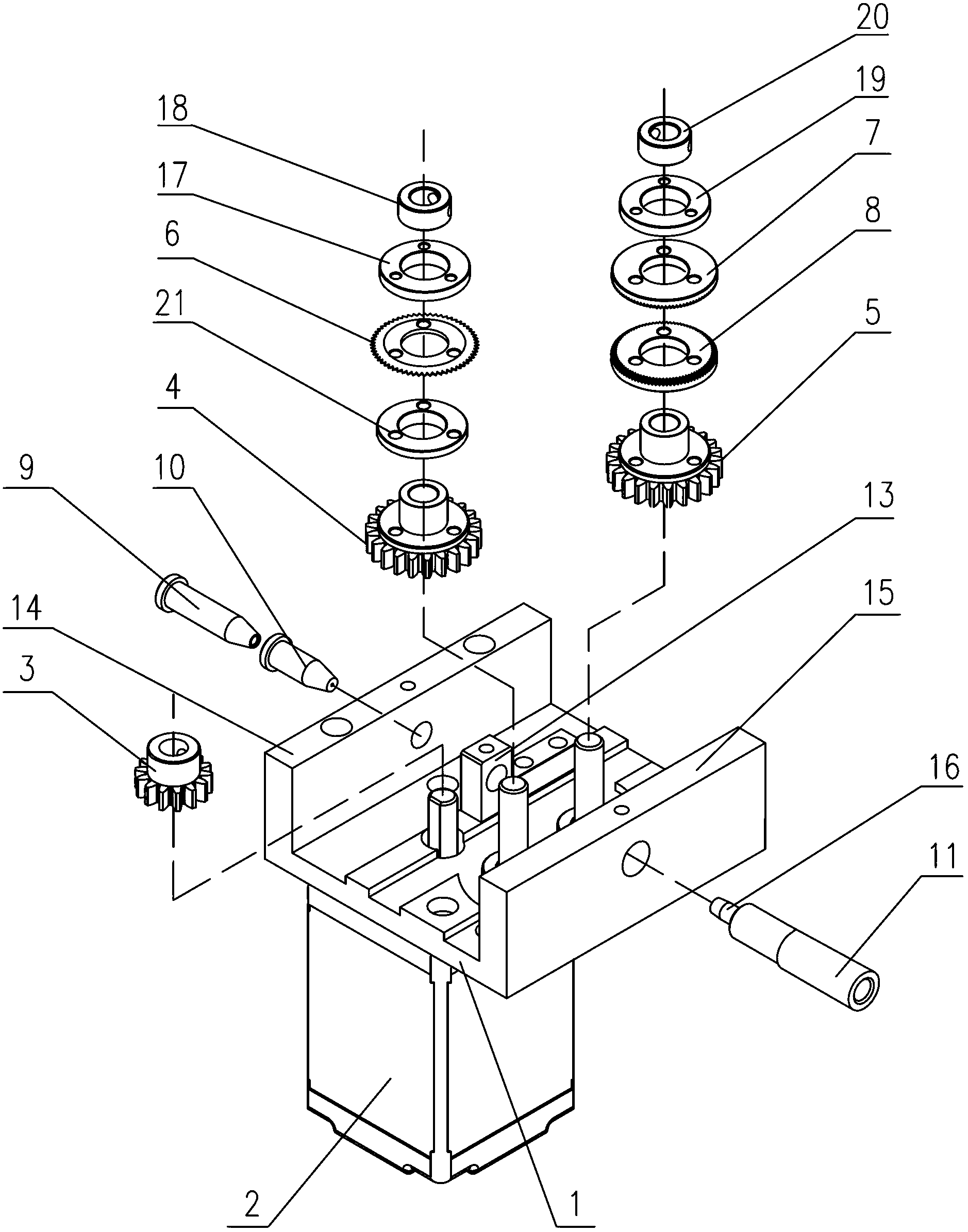 Punching device of tin wire