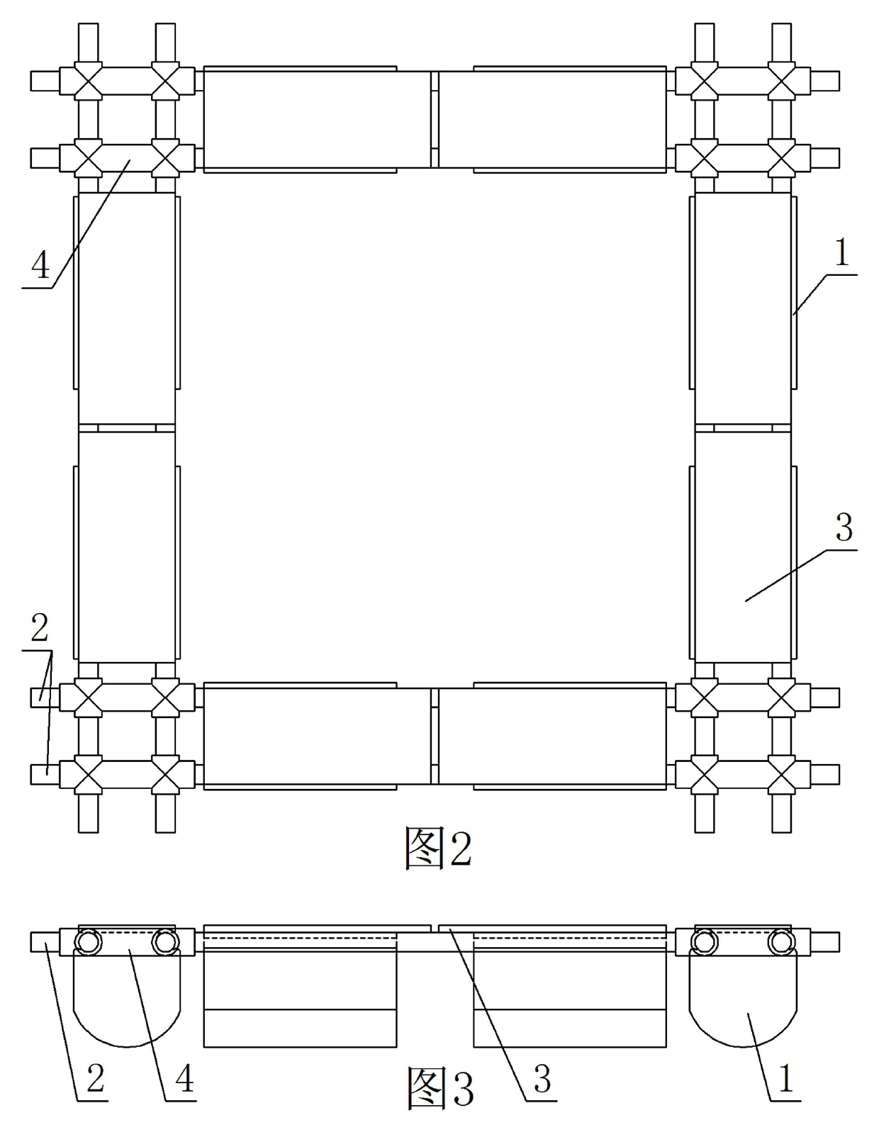 Environment-friendly anti-wave plastic aquiculture fish raft