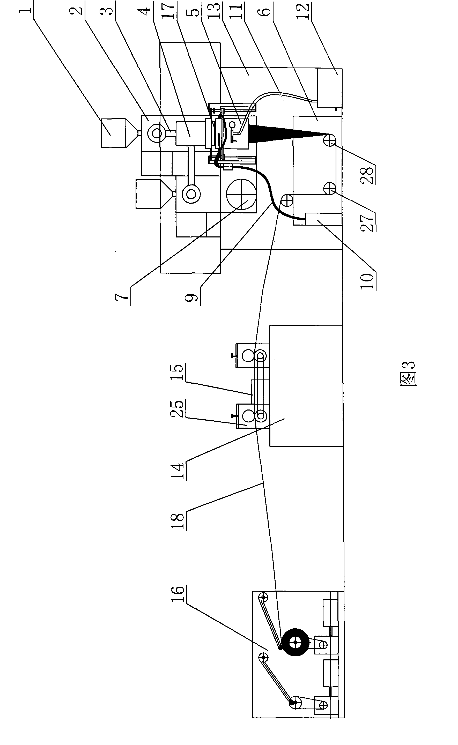 Method and equipment for manufacturing fire engine hose
