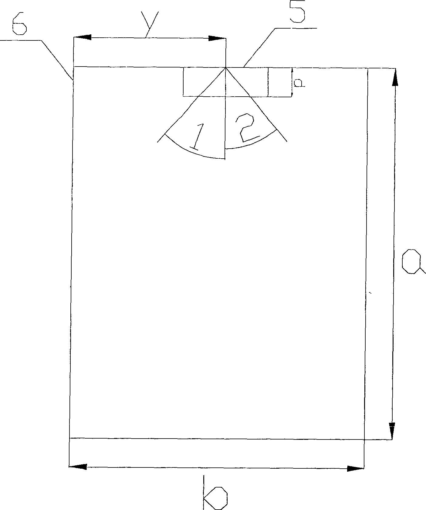 Individual blowing-in angle calculating method of air conditioner