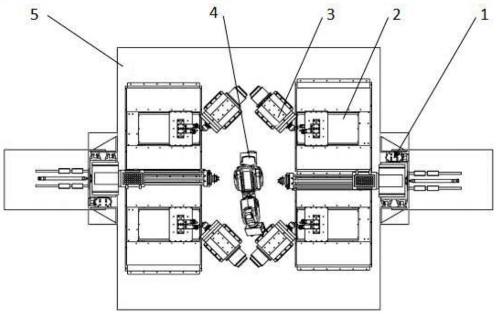 Intelligent ballistic automatic machining center for cone mirror part