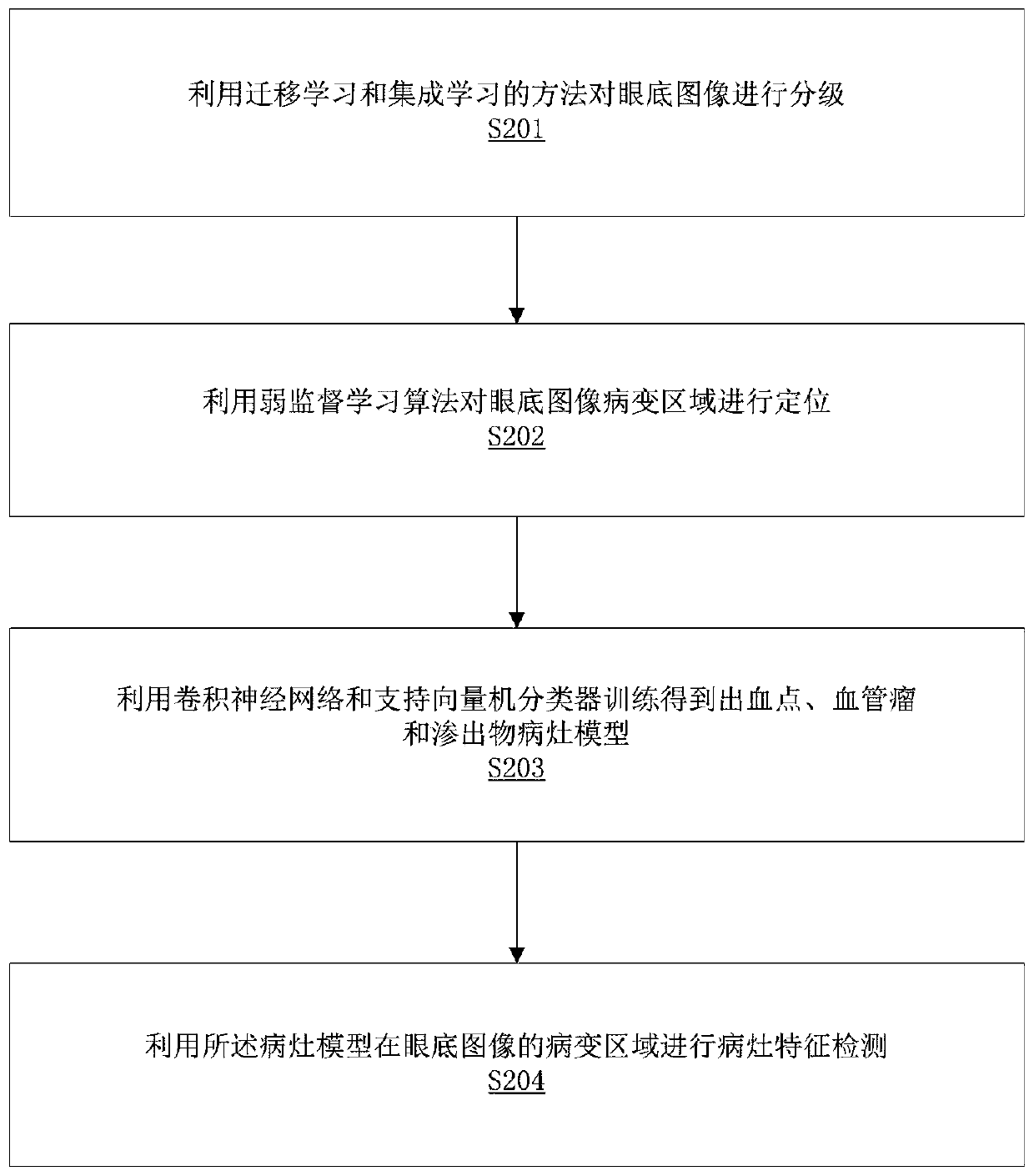 High-specificity diabetic retinopathy characteristic detection method and storage equipment