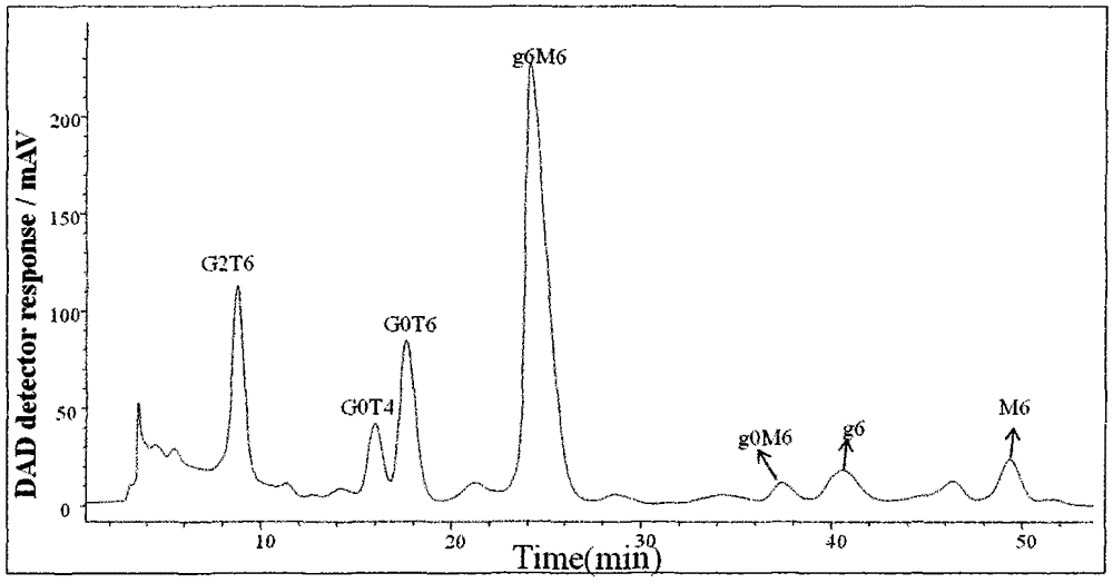 Purification and detection method of keratan sulfate in a kind of chondroitin sulfate