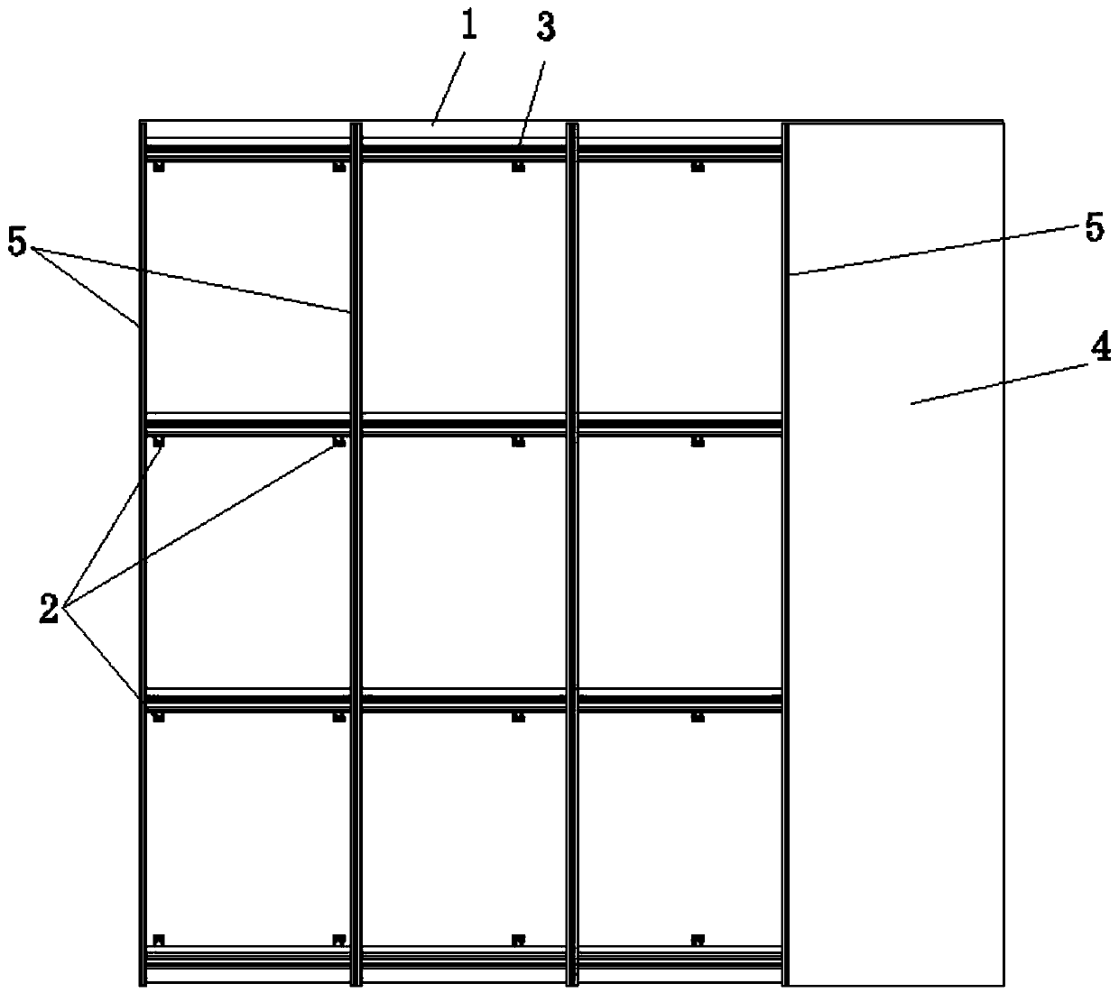 Mounting structure for fabricated hung wall surface