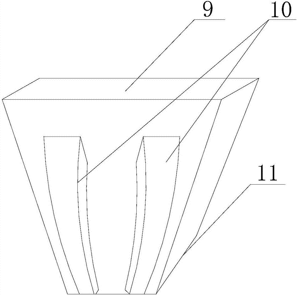 Multi-bucket hook-type bucket device for crushing of rock layer foundation