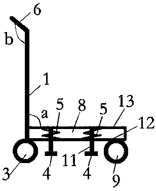 Logistics unloading trolley and using method thereof