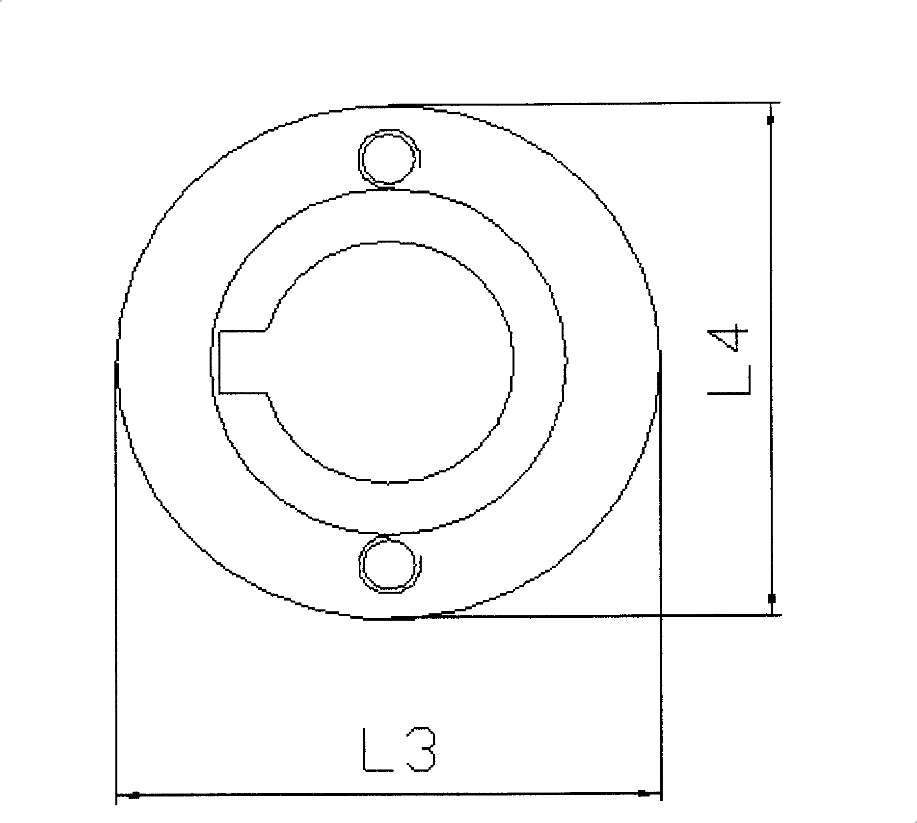 Contour method for machining elliptic cam