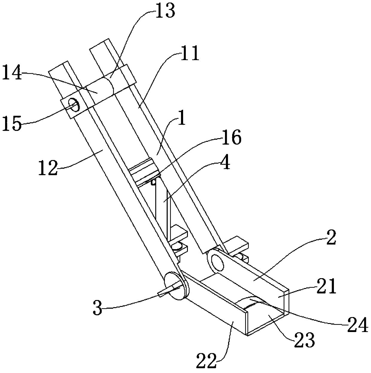 Shank fixing device for puncture operation