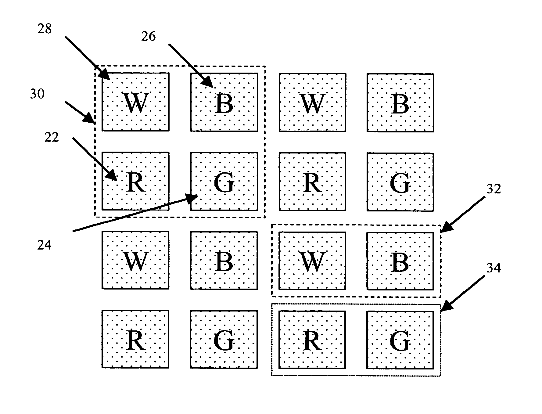 Color display system with improved apparent resolution