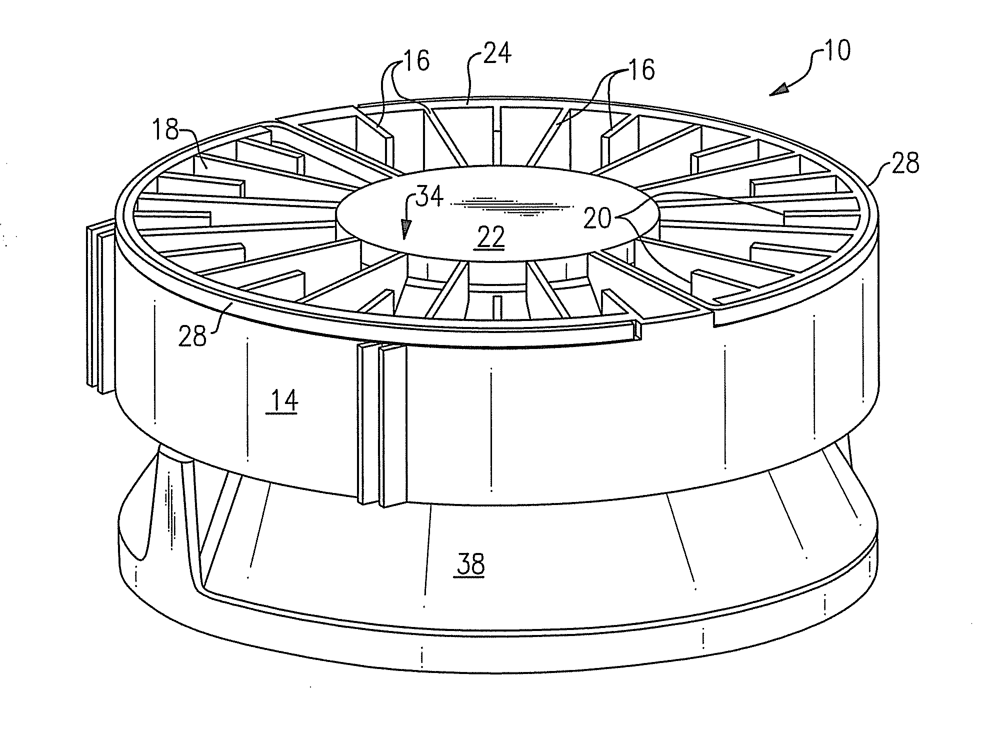 Lighting device with heat dissipation elements