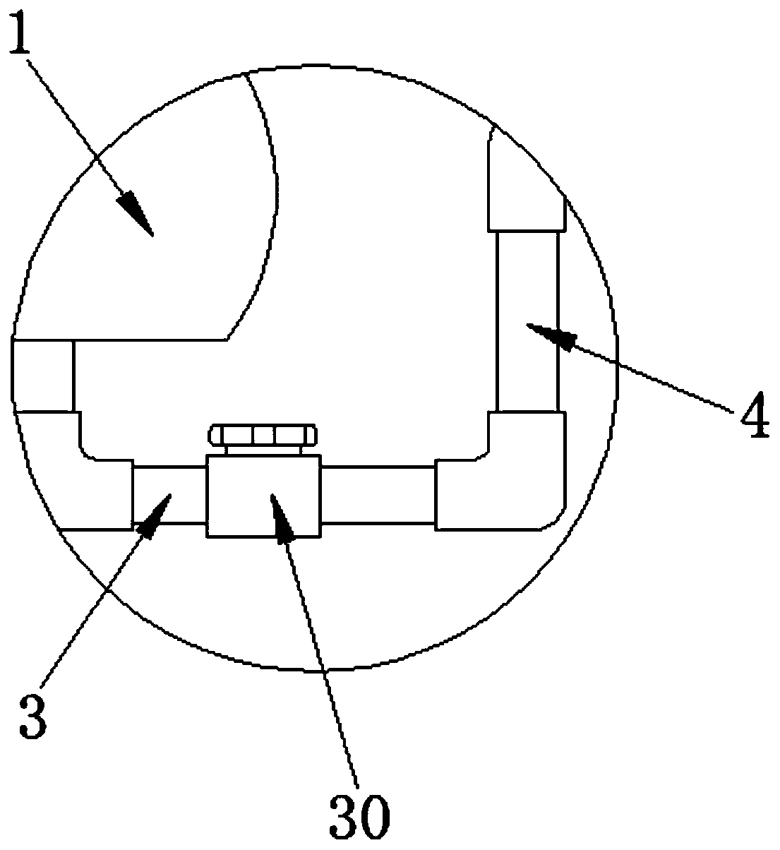 Nitric acid flue gas absorption treatment method with high recovery rate