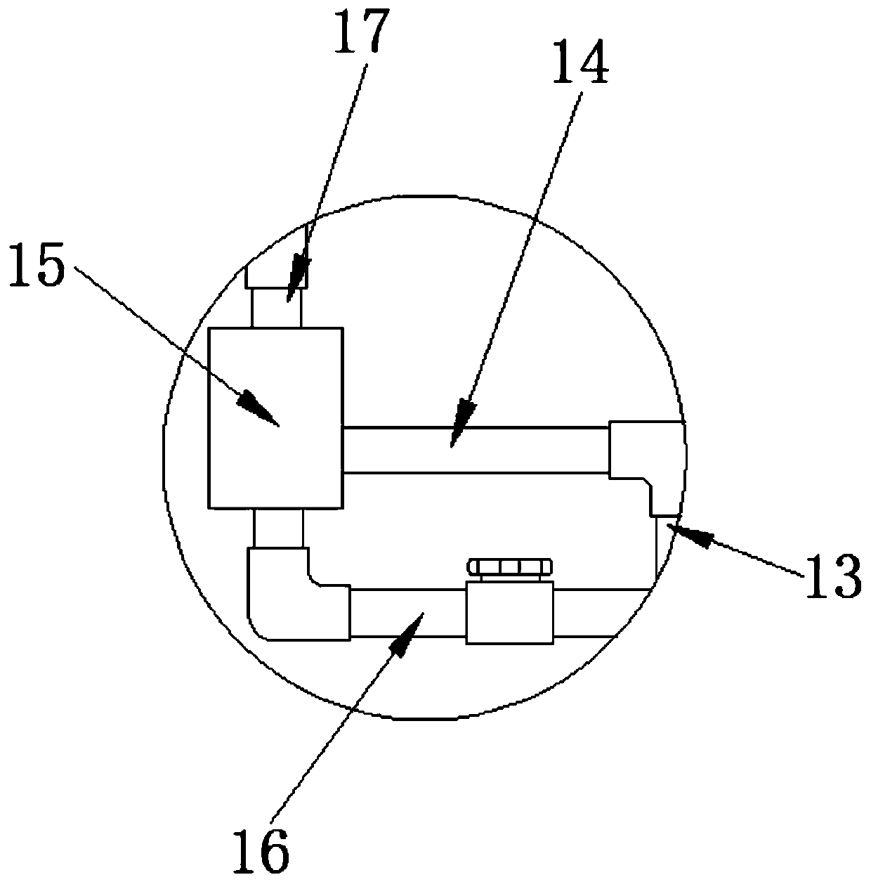 Nitric acid flue gas absorption treatment method with high recovery rate