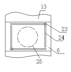 Multi-layer discharge and mining device for multiple seam developed area