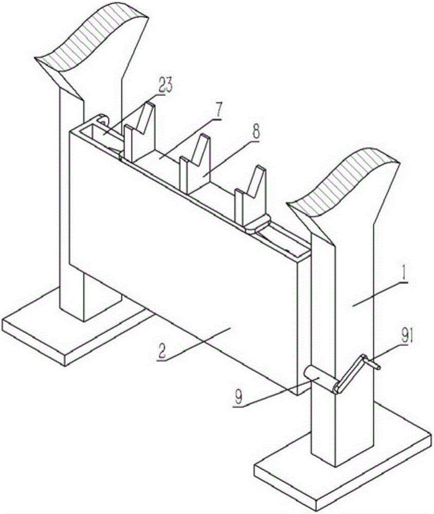 A roll changing bracket for a multi-axis textile winding device