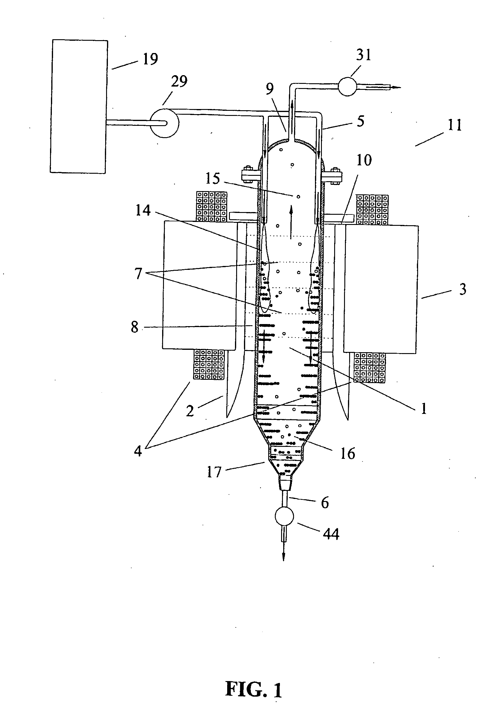 Apparatus and method for continuous separation of magnetic particles from non-magnetic fluids